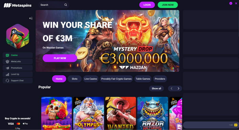 Metaspins Casino